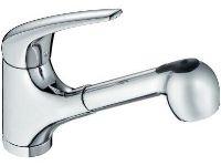 Mitigeur monotrou à bec fondu avec douchette