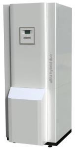 Hybride : pompe à chaleur aérothermie inverter avec relève de chaudière fioul intégrée