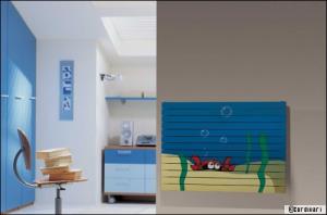 Les radiateurs à eau chaude : radiateur acier avec peinture personnalisée