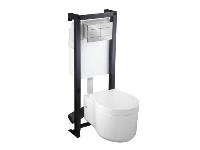 Cuvette suspendu + bâti-support