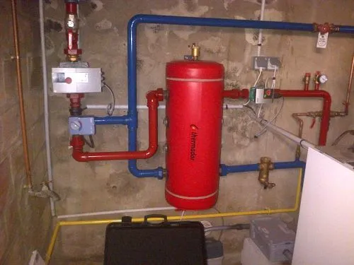 Bouteille de mélange chauffage