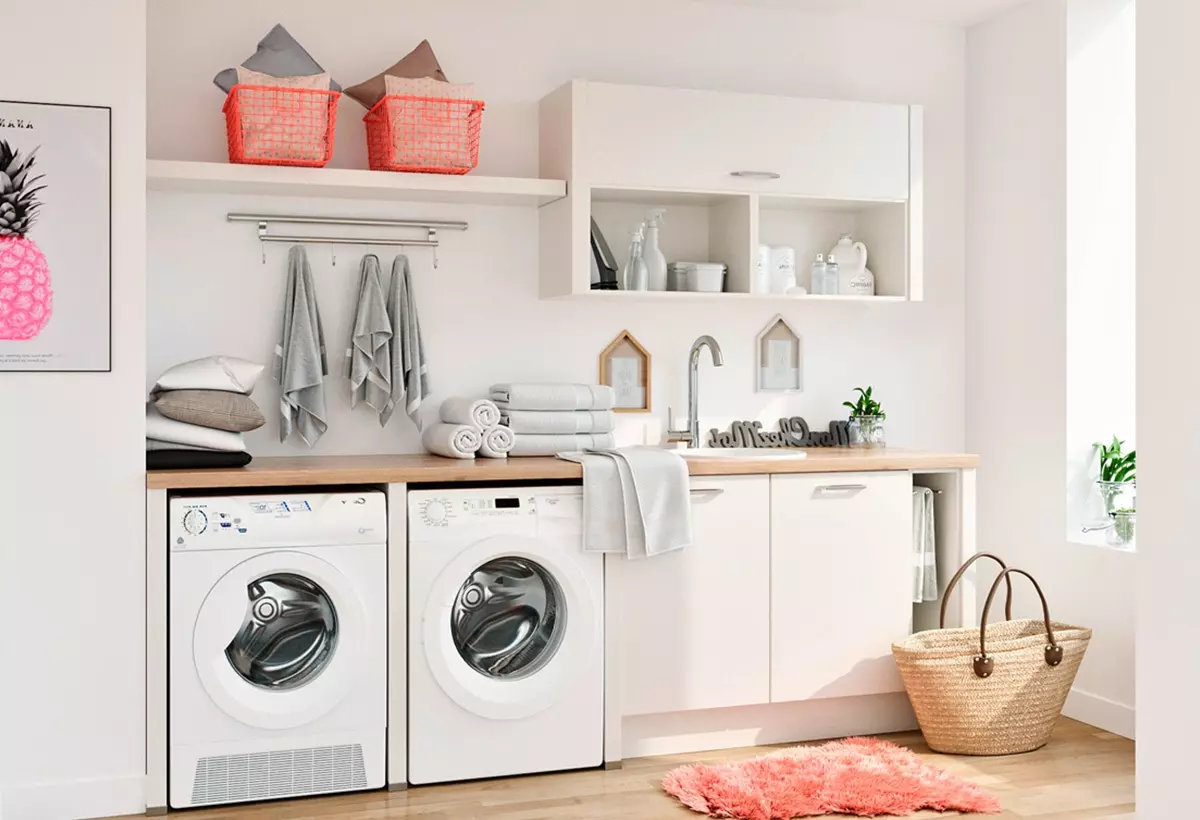 Les points d'eau : buanderie et garage