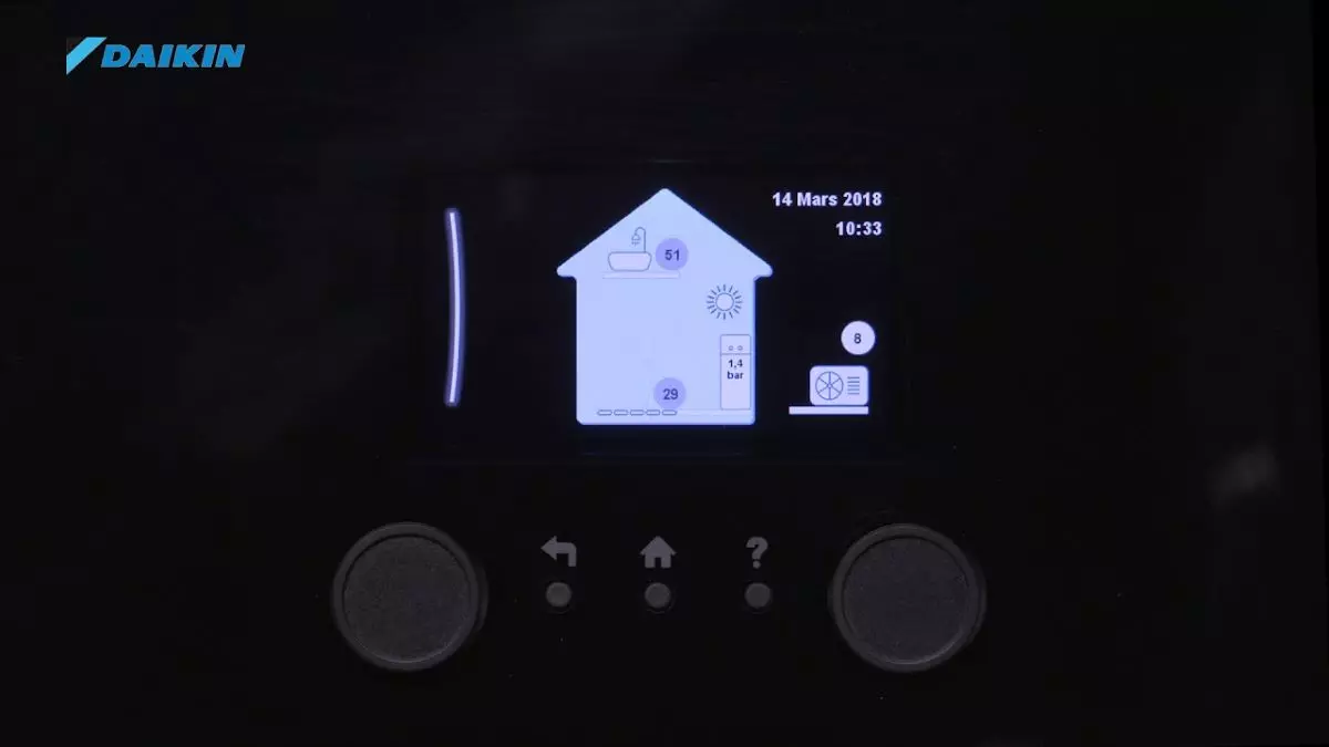 Régulation chauffage central Daikin