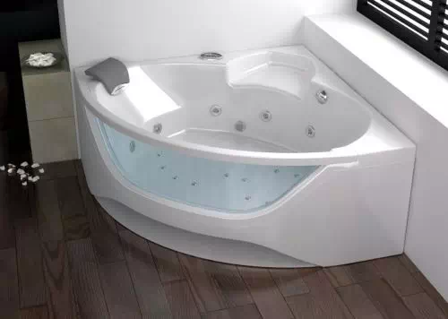 Baignoire balnéo d'angle