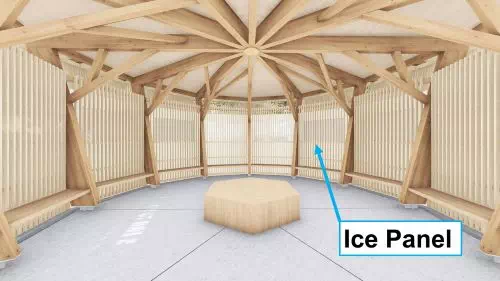 Intérieur du Ice Cool Spot Daikin