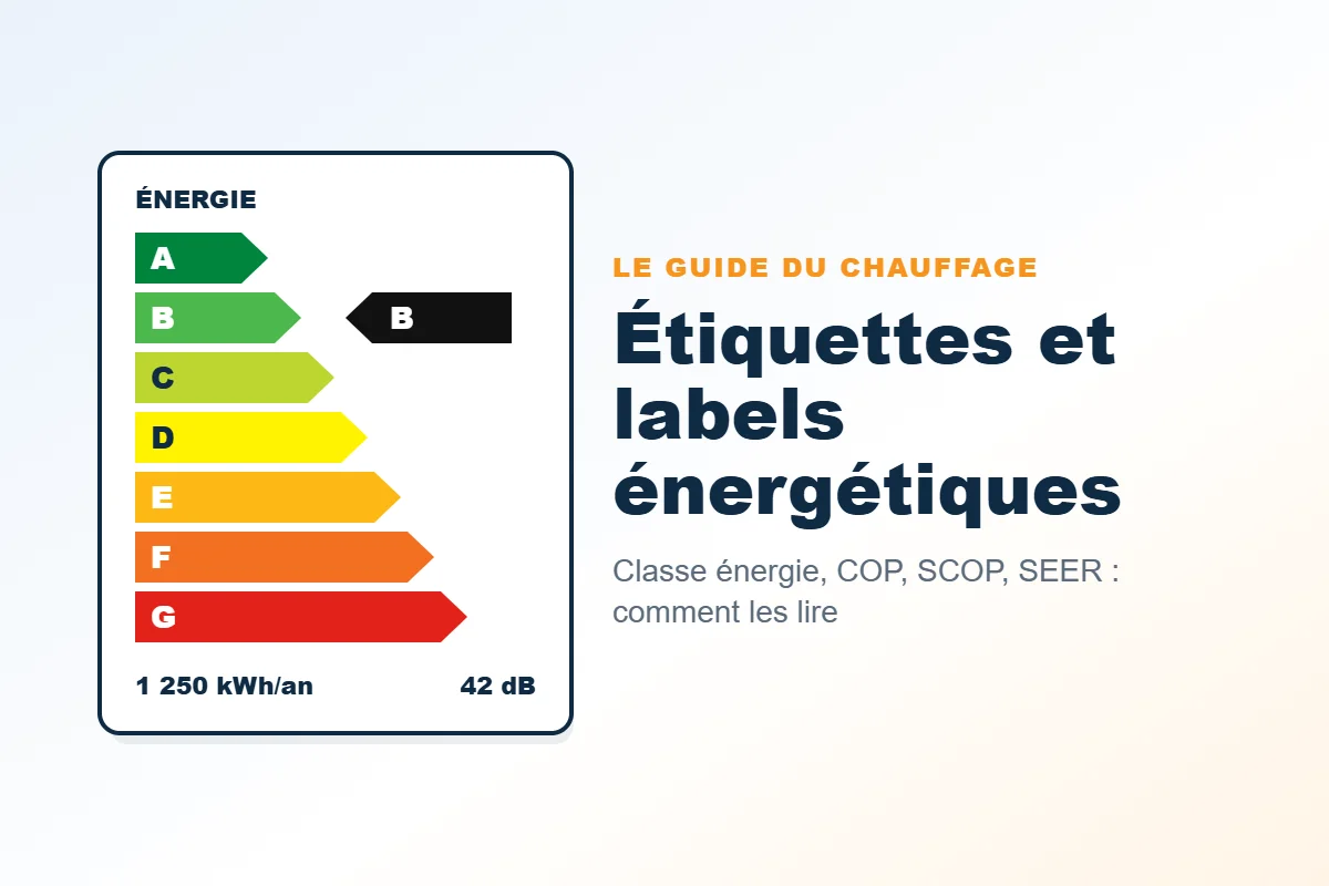 Étiquette énergie : classes de A à G
